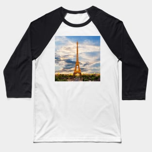 Eiffel Tower Paris Baseball T-Shirt